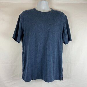 Duluth Trading Co T-Shirt Men's M Heather Blue Short Sleeve Pocket